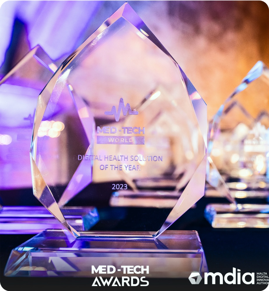 The Digital Health Solution of the Year 2023 award, Med-Tech World